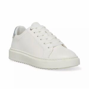 Steve Madden Kids Girls Jcharly Court Lace Up Sneakers in White Size 4